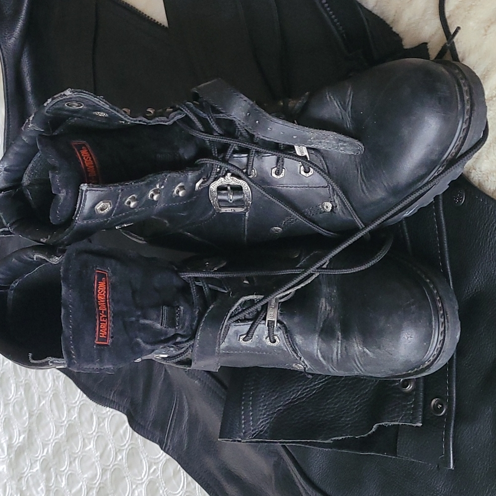 Men's faded glory riding Harley davidson boots